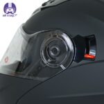 کلاه کاسکت بلوتوث دار فک متحرک ردلاین مدل 939 رنگ مشکی مات - تصویر 7