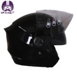 کلاه کاسکت بدون فک راپیدو مدل 869 رنگ مشکی براق - تصویر 4