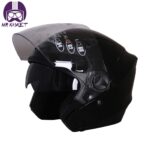 کلاه کاسکت بدون فک راپیدو مدل 869 رنگ مشکی براق - تصویر 5