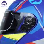 کلاه کاسکت فک متحرک فلش مدل 935SV Blue ORG - تصویر 8