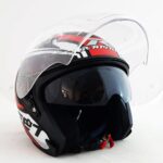 کلاه کاسکت بدون فک راپیدو مدل 878 طرح street-Red - تصویر 7