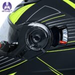 کلاه کاسکت فک محترک ردلاین مدل 939 کد NSN20-BLKYLW - تصویر 6
