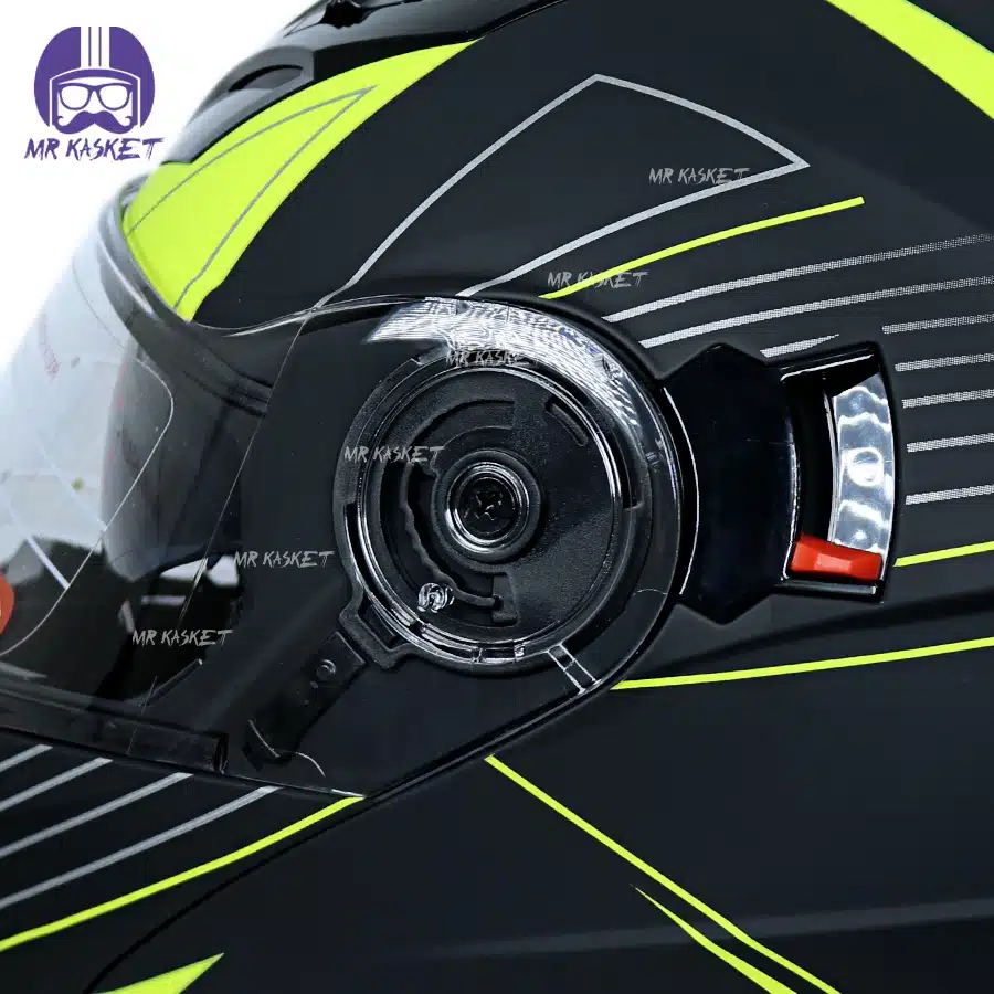کلاه کاسکت فک محترک ردلاین مدل 939 کد NSN20-BLKYLW - تصویر 6