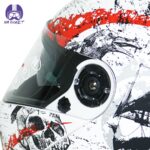 کلاه کاسکت راپیدو مدل 950 طرح BONE-WHTMT - تصویر 8