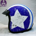 کلاه کاسکت وسپایی راپیدو مدل 859-STARBLU - تصویر 3