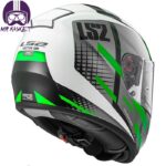 کلاه کاسکت ال اس تو مدل Vector Titan-White Titanium Green - تصویر 5