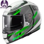 کلاه کاسکت ال اس تو مدل Vector Titan-White Titanium Green - تصویر 4