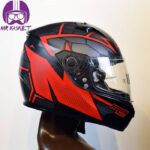 کلاه کاسکت نولان مدل N64 Hexagon Flat Black Red - تصویر 2