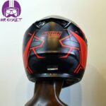 کلاه کاسکت نولان مدل N64 Hexagon Flat Black Red - تصویر 6