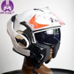 کلاه کاسکت ال اس تو مدل Valiant White Modular - تصویر 10