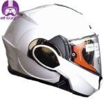 کلاه کاسکت ال اس تو مدل Valiant White Modular - تصویر 3