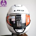 کلاه کاسکت ال اس تو مدل Valiant White Modular - تصویر 5