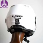 کلاه کاسکت ال اس تو مدل Valiant White Modular - تصویر 8