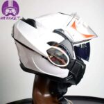 کلاه کاسکت ال اس تو مدل Valiant White Modular - تصویر 9