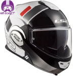 کلاه کاسکت ال اس تو مدل Ff399 Valiant Prox White Red - تصویر 12