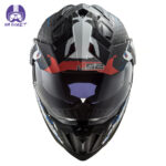 کلاه کاسکت ال اس تو مدل MX701 CARBON EXTEND MATT RED - تصویر 2