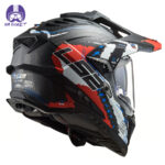 کلاه کاسکت ال اس تو مدل MX701 CARBON EXTEND MATT RED - تصویر 5