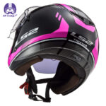 کلاه کاسکت ال اس تو مدل OF573 Twister II Black Pink Shine - تصویر 5