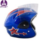 کلاه کاسکت کودکان ویکتوریا مدل BLU04ST رنگ آبی - تصویر 5