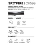 کلاه کاسکت ال اس تو مدل LS2 OF599 Spitfire Black Flag Helmet - تصویر 8