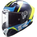 کلاه کاسکت ال اس تو مدل ls2 ff805 thunder c racing 1 blue h-v yellow - تصویر 5
