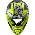 کلاه کاسکت ال اس تو مدل ls2 mx437 fast evo crusher black hi vis yellow - تصویر 5