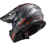 کلاه کاسکت ال اس تو مدل LS2 MX436 PIONEER EVO KNIGHT TITANIUM ORANGE - تصویر 4