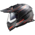 کلاه کاسکت ال اس تو مدل LS2 MX436 PIONEER EVO KNIGHT TITANIUM ORANGE - تصویر 6