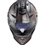کلاه کاسکت ال اس تو مدل LS2 MX436 PIONEER EVO KNIGHT TITANIUM ORANGE - تصویر 8