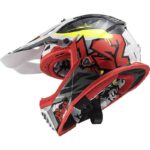 کلاه کاسکت ال اس تو مدل LS2 MX437 FAST EVO CRUSHER BLACK RED - تصویر 3