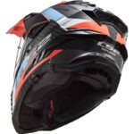 کلاه کاسکت ال اس تو مدل LS2 MX701 EXPLORER C FRONTIER G.BLUE FL.ORANGE - تصویر 5