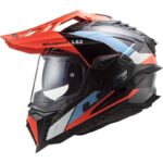 کلاه کاسکت ال اس تو مدل LS2 MX701 EXPLORER C FRONTIER G.BLUE FL.ORANGE - تصویر 6