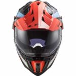 کلاه کاسکت ال اس تو مدل LS2 MX701 EXPLORER C FRONTIER G.BLUE FL.ORANGE - تصویر 8