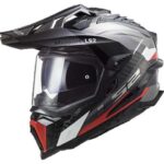 کلاه کاسکت ال اس تو مدل LS2 MX701 EXPLORER C FRONTIER G.TITANIUM RED - تصویر 3