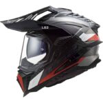 کلاه کاسکت ال اس تو مدل LS2 MX701 EXPLORER C FRONTIER G.TITANIUM RED - تصویر 5