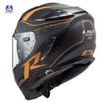 کلاه ال اس تو مدل LS2 FF327 CHALLENGER CT2 GRID MATT CARBON ORANGE - تصویر 3