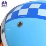 کلاه کاسکت کودک بیون مدل checkered BLU - تصویر 4