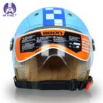کلاه کاسکت کودک بیون مدل checkered BLU - تصویر 6