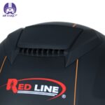 کلاه کاسکت فک متحرک ردلاین مدل 937 رنگ مشکی نارنجی - تصویر 7