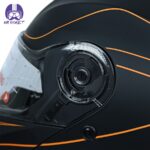 کلاه کاسکت فک متحرک ردلاین مدل 937 رنگ مشکی نارنجی - تصویر 8