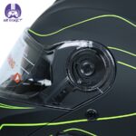 کلاه کاسکت فک متحرک ردلاین مدل ۹۳۷ رنگ مشکی فسفری - تصویر 7