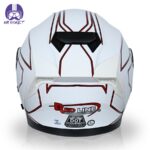 کلاه کاسکت فک متحرک ردلاین مدل 937طرح سفید - تصویر 5