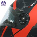 کلاه کاسکت راپیدو مدل ۹۵۰ طرح APS رنگ قرمز مشکی - تصویر 8