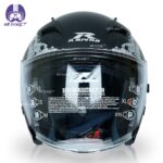 کلاه کاسکت بدون فک راپیدو مدل Bone-BLK OF878 - تصویر 5