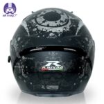 کلاه کاسکت بدون فک راپیدو مدل Bone-BLK OF878 - تصویر 6