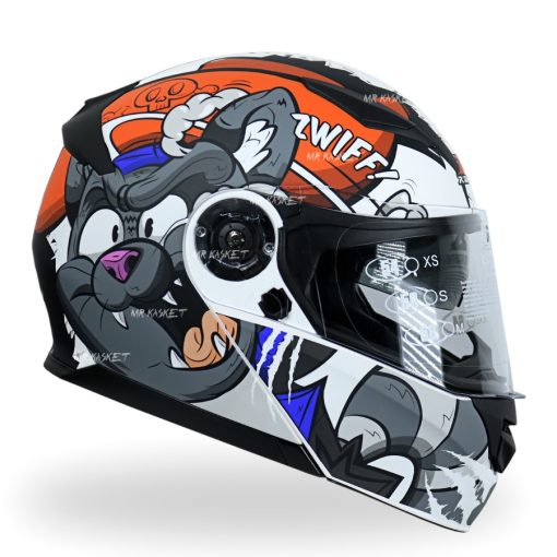 خرید کلاه کاسکت راپیدو مدل ۹۵۰ طرح crash Orange/Gray