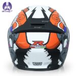 کلاه کاسکت راپیدو مدل ۹۵۰ طرح crash Orange/Gray - تصویر 3