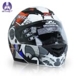 کلاه کاسکت راپیدو مدل ۹۵۰ طرح crash Orange/Gray - تصویر 4