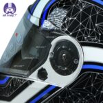 کلاه کاسکت راپیدو مدل ۹۵۰ طرح کهکشانی رنگ آبی - تصویر 4