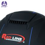کلاه کاسکت بلوتوث دار فک متحرک ردلاین مدل ۹۳۷ رنگ مشکی آبی - تصویر 8